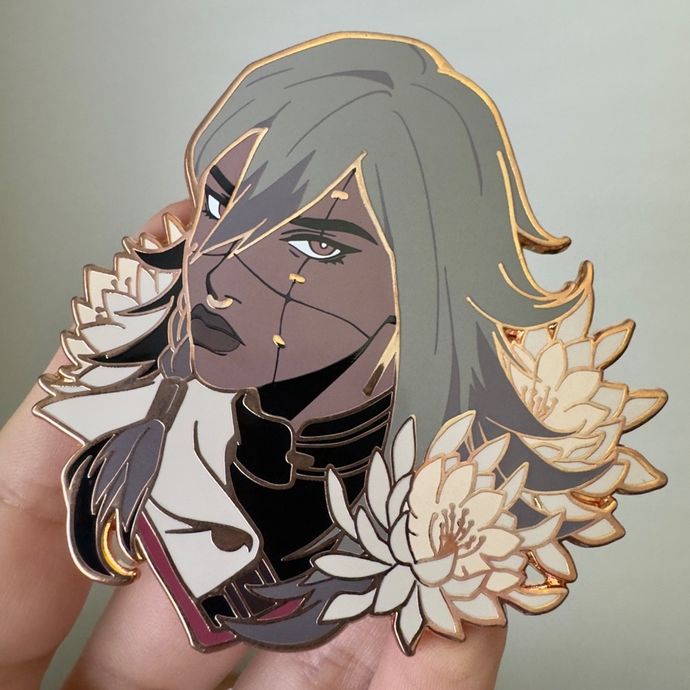 Sen from Touchstarved Enamel Pin, Anime Pin, Romantasy Pin
